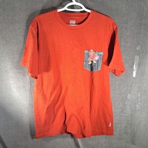 Uniqlo UTGP Nintendo Donkey Kong Faux Pocket Red Graphic Tee VG L